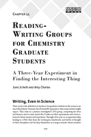 Reading-Writing Groups for Chemistry Graduate Students: A Three-Year Experiment in Finding the Interesting Thing