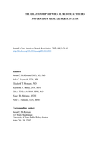 The relationship between altruistic attitudes and dentists' Medicaid participation