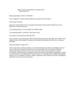 Geographic variation of dental utilization among low income children