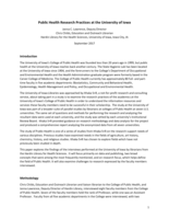 Public Health Research Practices at the University of Iowa