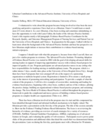 Librarian Contributions to the Advanced Practice Institute, University of Iowa Hospitals and Clinics