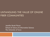 Untangling the Value of Online Fiber Communities