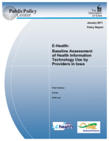 E-Health: Baseline Assessment of Health Information Technology use by Providers In Iowa
