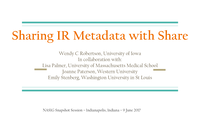 Sharing IR Metadata with Share