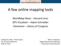 A few online mapping tools