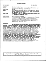 Research Methods into Language/Code Switching and Synthesis of Findings into Theory
