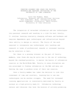 Creating Academic Web Space For Faculty: Research And Teaching Initiatives At The University of Iowa Libraries