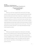 Playing Around with Book History: Codex Conquest and Mark