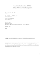 Iowa Dentist Workforce Atlas, 1997-2016: 20 Years of the Iowa Dentist Tracking System