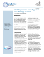 Health Information Technology use in Iowa Radiology Facilities: A Study for Iowa e-Health
