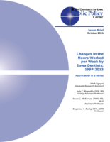 Changes in the hours worked per week by Iowa dentists, 1997-2013: Fourth brief in a series