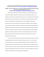 Review: "The State of Open Access," Interviews by Richard Poynder
