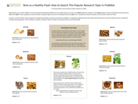 Nuts as a Healthy Food: How to Search This Popular Research Topic in PubMed