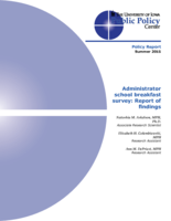 Adminstrator school breakfast survey: Report of findings