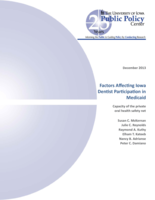 Factors Affecting Iowa Dentist Participation in Medicaid; Capacity of the private oral health safety net