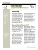 A study of Iowa’s children in foster care