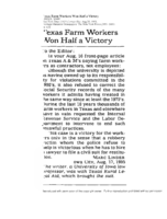Texas Farm Workers Won Half a Victory