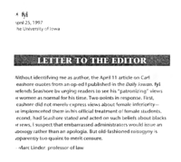 Letter in fyi on Carl Seashore