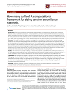 How many suffice? A computational framework for sizing sentinel surveillance networks