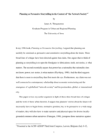 Planning as Persuasive Storytelling in the Context of 'the Network Society'