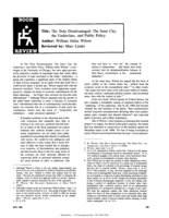 William J. Wilson, The Truly Disadvantaged: The Inner City, the Underclass, and Public Policy