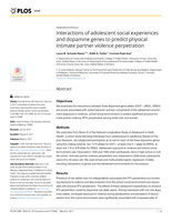 Interactions of adolescent social experiences and dopamine genes to predict physical intimate partner violence perpetration