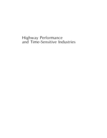 Highway Performance and time-Sensitive Industries