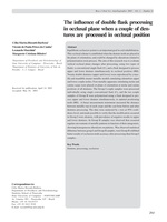 The influence of double flask processing in occlusal plane when a couple of dentures are processed in occlusal position