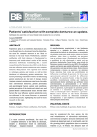 Patients’ satisfaction with complete dentures: an update