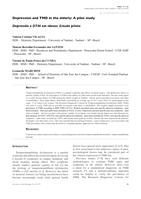 Depression and TMD in the elderly: A pilot study