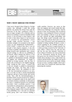 Editorial: Why I went abroad for work? (Por que optei por uma carreira internacional?)