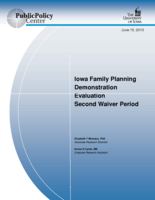 Iowa Family Planning Demonstration Evaluation Second Waiver Period