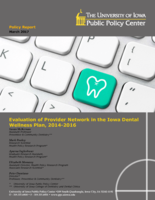 Evaluation of Provider Network in the Iowa Dental Wellness Plan, 2014-2016