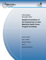Baseline Evaluation of the Experiences of Iowa Medicaid Health Home Program Enrollees
