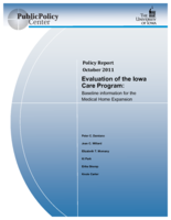 Evaluation of the Iowa Care Program: Baseline Information for the Medical Home Expansion
