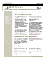Early childhood: Health and well-being of Iowa’s young children