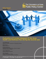 Evaluation of Provider Adequacy in the Iowa Health and Wellness Plan during the second year