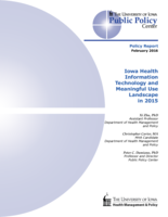 Iowa Health Information Technology and Meaningful Use Landscape in 2015