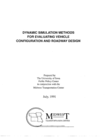 Dynamic Simulation Methods for Evaluating Vehicle Configuration and Roadway Design