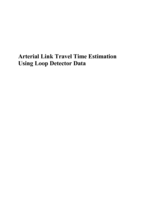 Arterial Link Travel Time Estimation Using Loop Detector Data