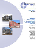 Housing affordability in Iowa counties: cost-burden trends, 1990-2010