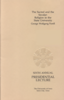 The Sacred and the Secular: Religion in the State University