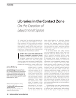 Libraries in the Contact Zone: On the Creation of Educational Space