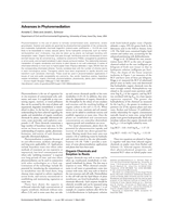Advances in Phytoremediation
