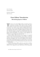Guest Editors’ Introduction: Revitalizing Japanese Folklore