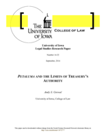 Petaluma and the Limits of Treasury’s Authority