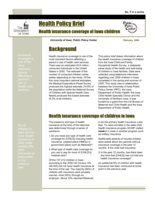 Health insurance coverage of Iowa children