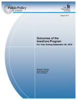 Outcomes of the IowaCare program For Year Ending September 30, 2010