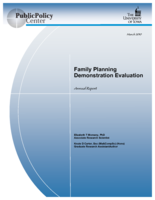 Iowa Family Planning Demonstration Evaluation: Annual Report