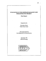 Evaluation of the MediPASS Managed Care Demonstration Project. Final Report.